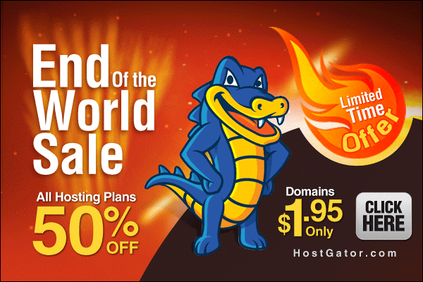Last 2 Hours of Hostgator 75 off sale