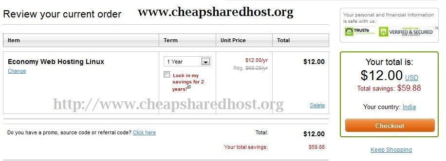 Godaddy Super sale $1 per month hosting