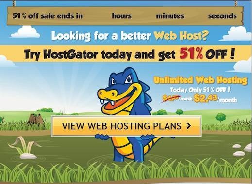 Hostgator 51% Off Hosting deal Hostgator 51% Off Hosting deal