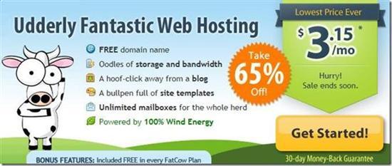 65% OFF FatCow hosting Coupon code